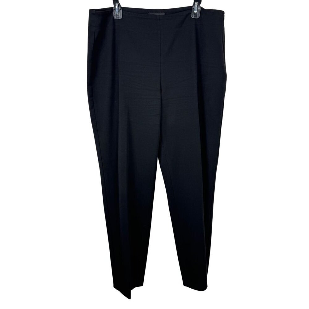 Talbots Heritage Black Straight Leg Trouser Slacks Career Office Women's 16 EUC